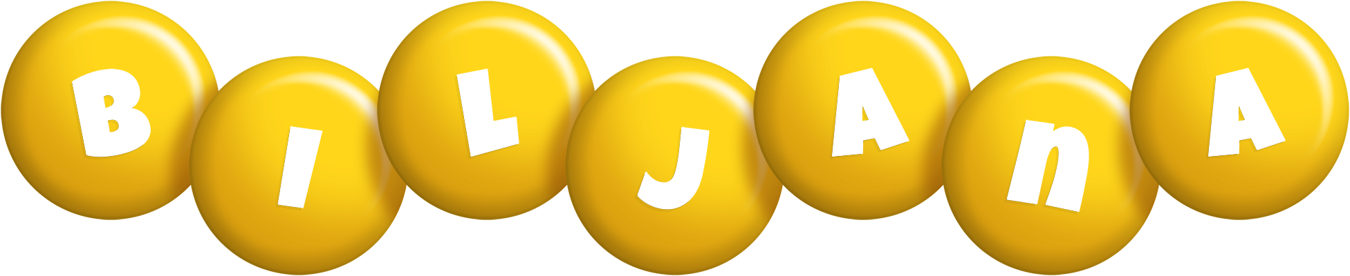 Biljana candy-yellow logo