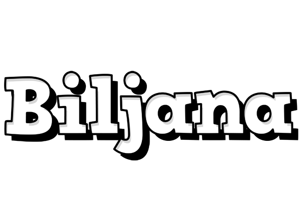 Biljana snowing logo