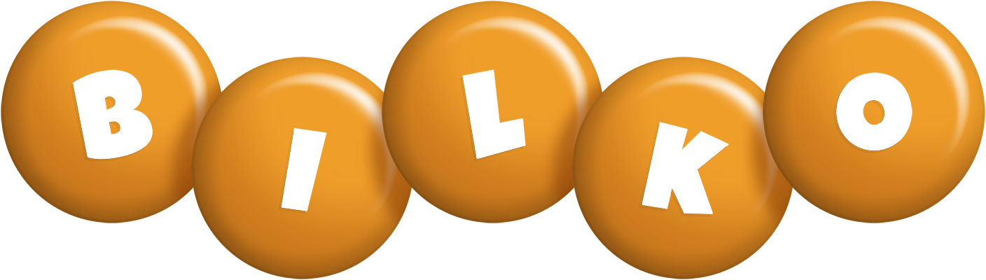 Bilko candy-orange logo