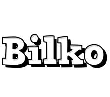 Bilko snowing logo