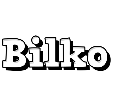 Bilko snowing logo