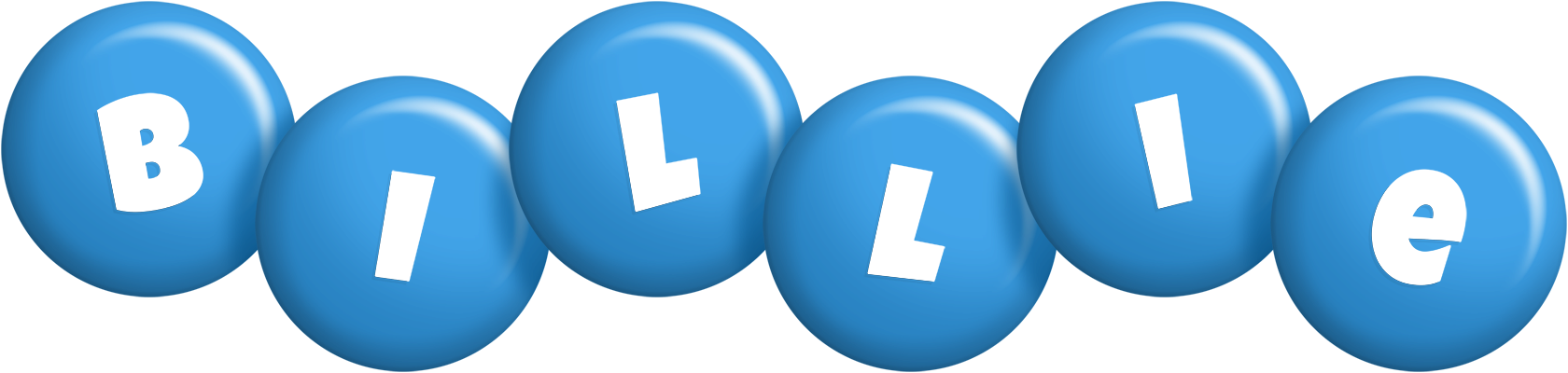 Billie candy-blue logo