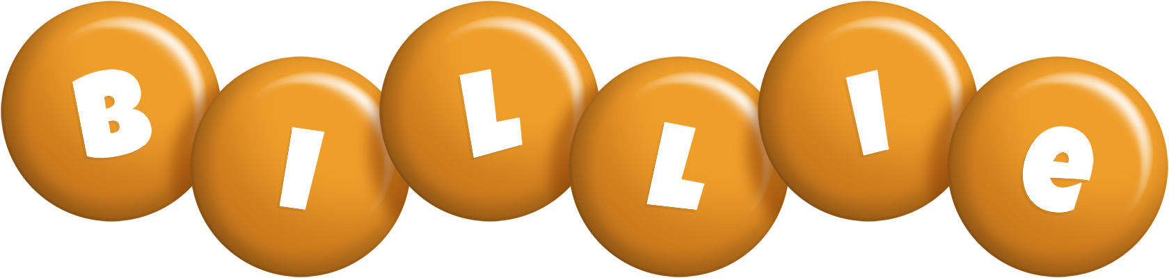 Billie candy-orange logo