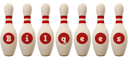 Bilqees bowling-pin logo