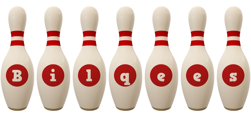 Bilqees bowling-pin logo