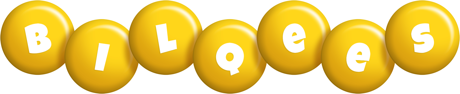 Bilqees candy-yellow logo