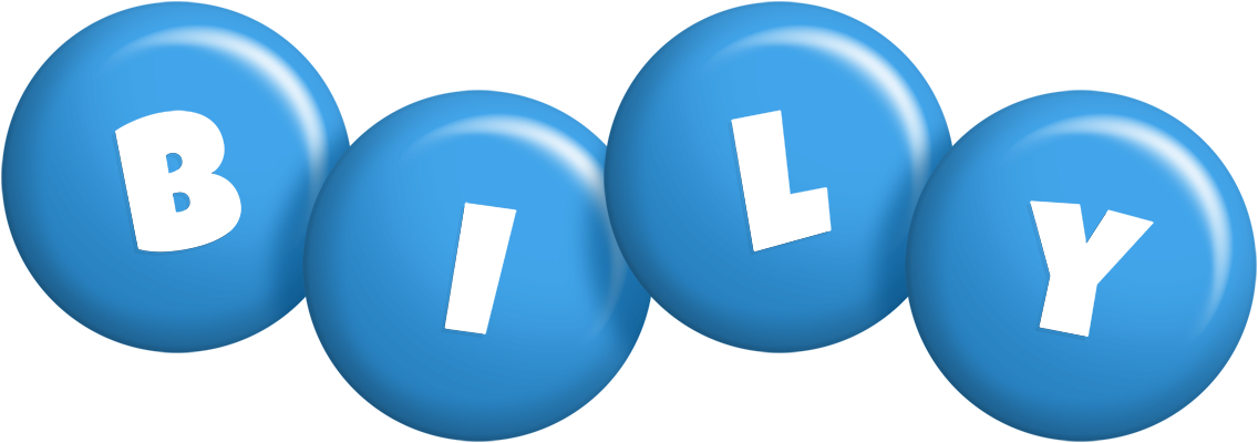 Bily candy-blue logo