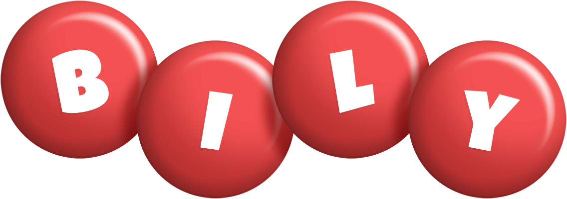 Bily candy-red logo