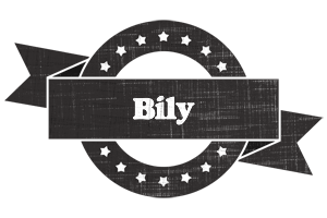 Bily grunge logo