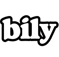 Bily panda logo