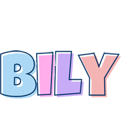 Bily pastel logo