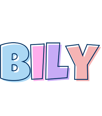 Bily pastel logo
