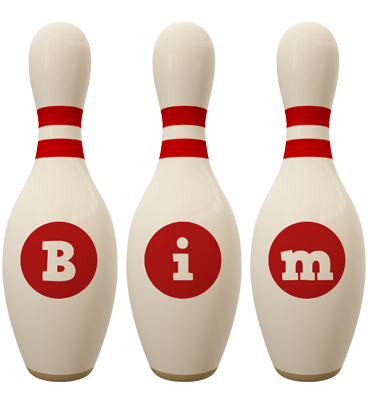 Bim bowling-pin logo