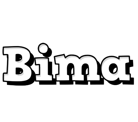 Bima snowing logo