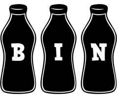 Bin bottle logo
