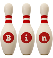 Bin bowling-pin logo