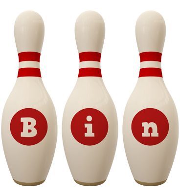 Bin bowling-pin logo