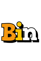 Bin cartoon logo