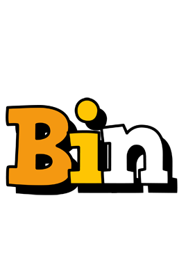 Bin cartoon logo