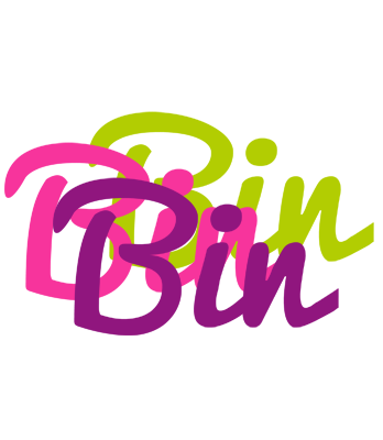 Bin flowers logo