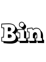 Bin snowing logo