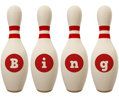 Bing bowling-pin logo
