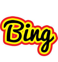 Bing flaming logo