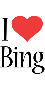 Bing i-love logo