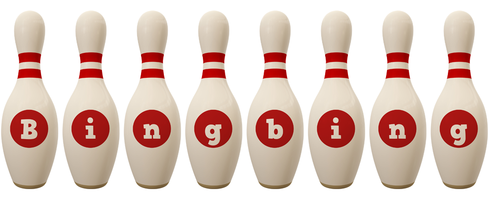Bingbing bowling-pin logo