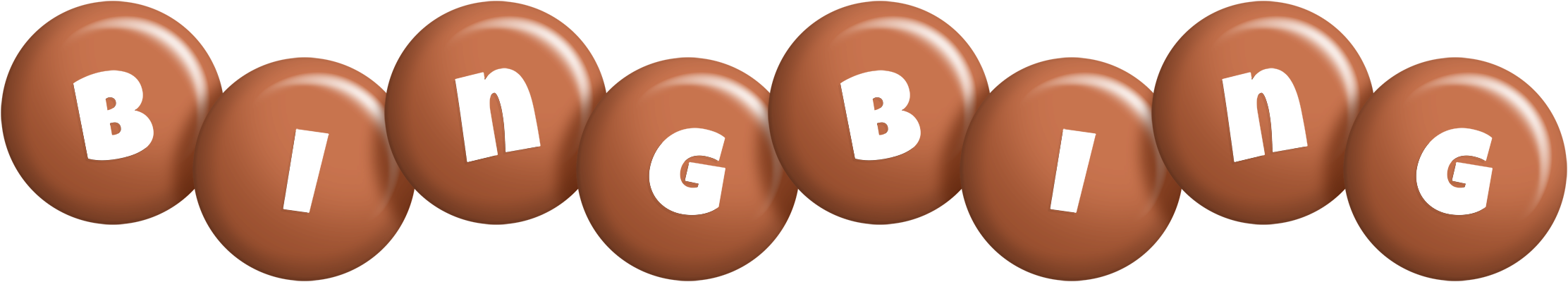 Bingbing candy-brown logo