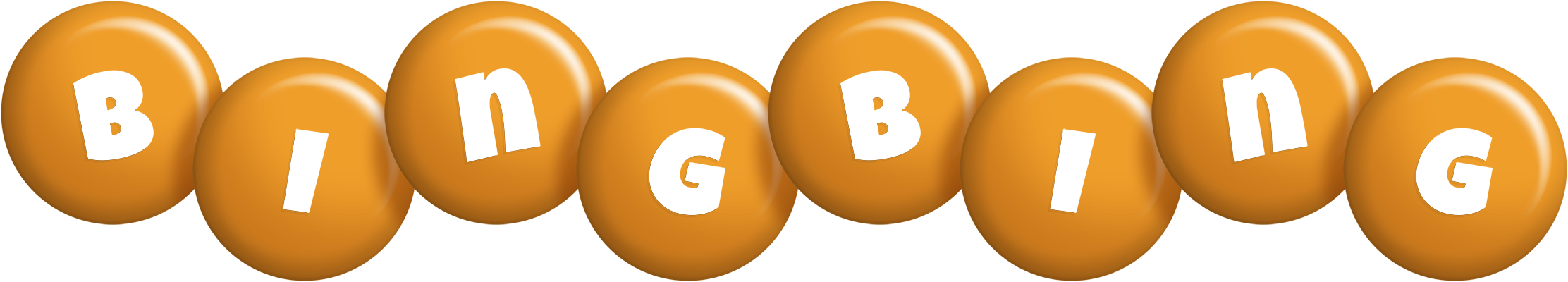 Bingbing candy-orange logo