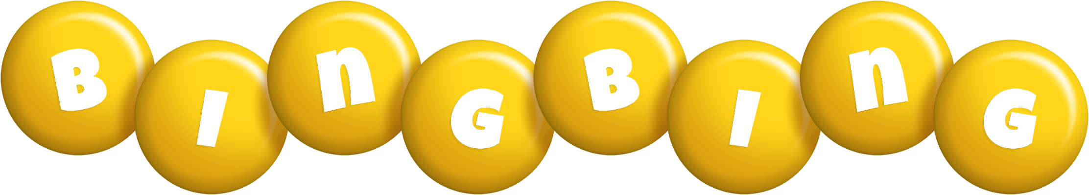 Bingbing candy-yellow logo