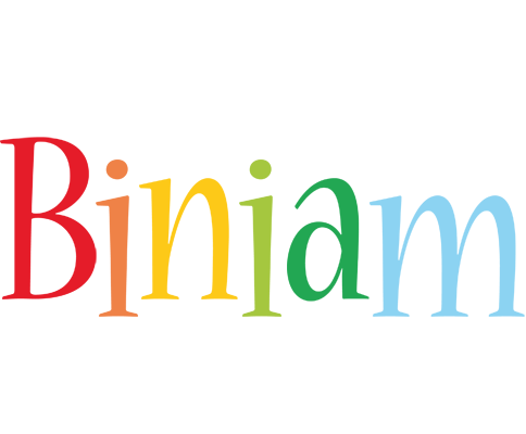 Biniam birthday logo