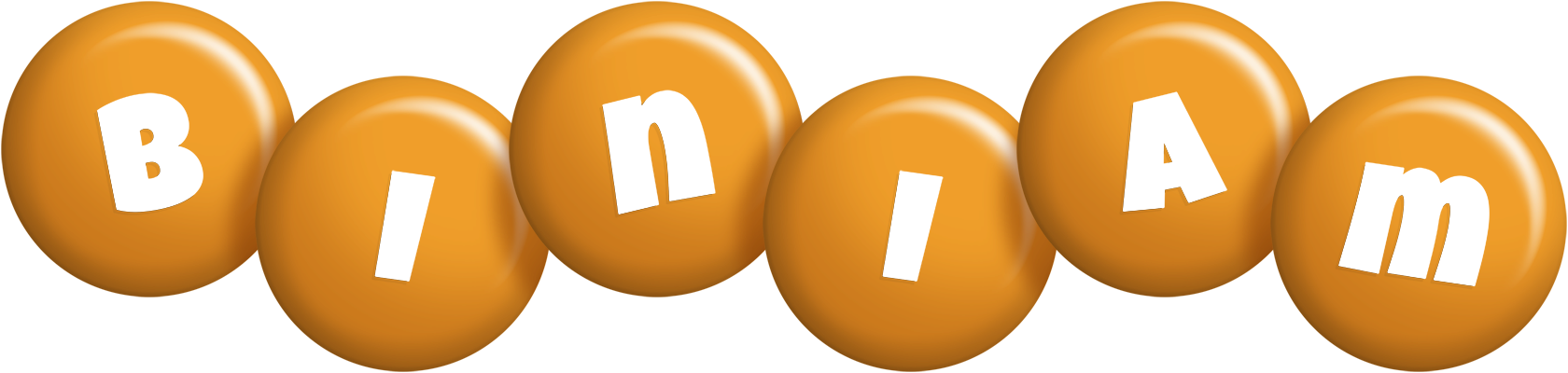 Biniam candy-orange logo