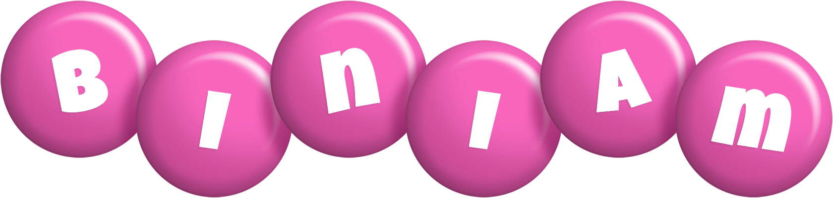 Biniam candy-pink logo