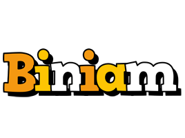 Biniam cartoon logo