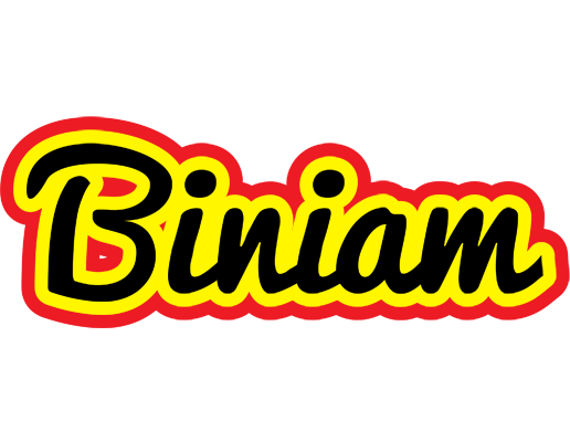 Biniam flaming logo