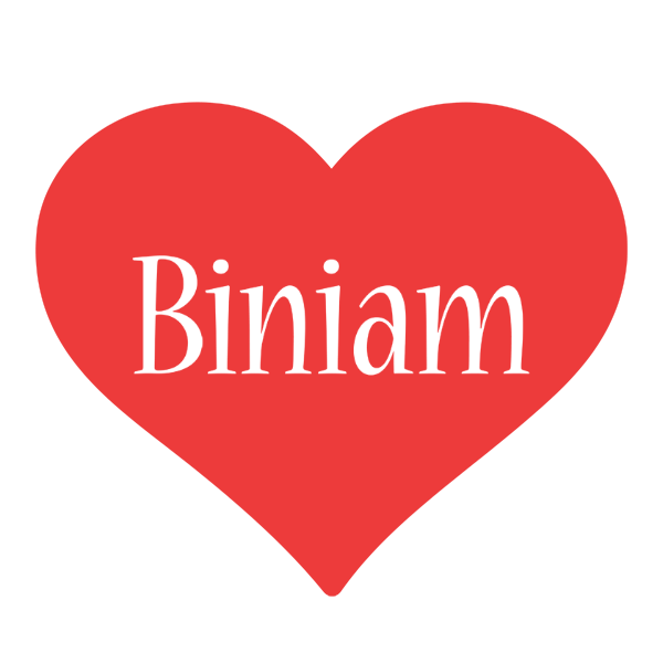 Biniam love logo