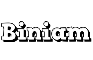 Biniam snowing logo