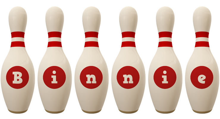 Binnie bowling-pin logo