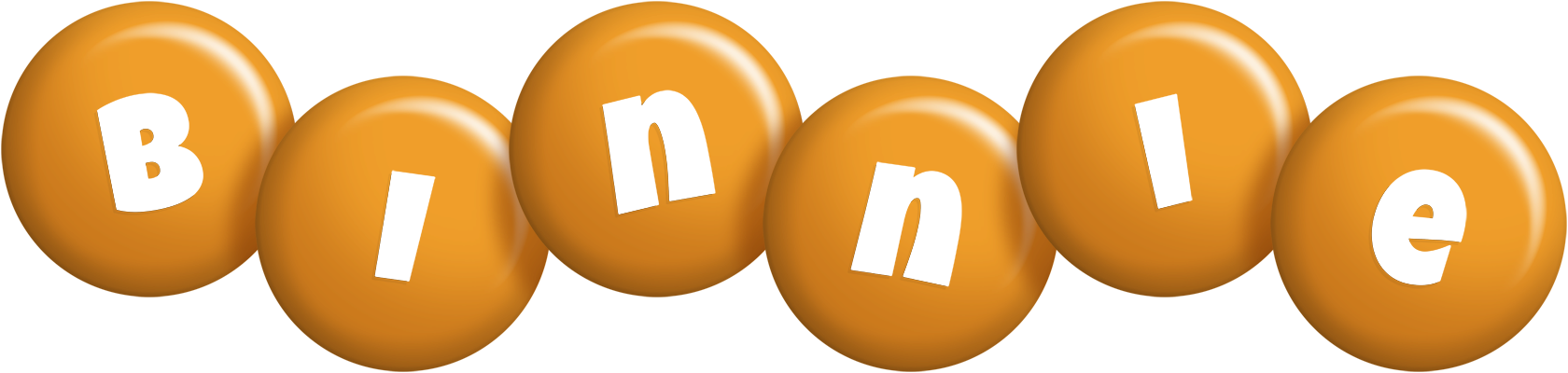 Binnie candy-orange logo