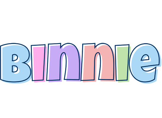 Binnie pastel logo