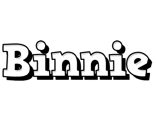 Binnie snowing logo