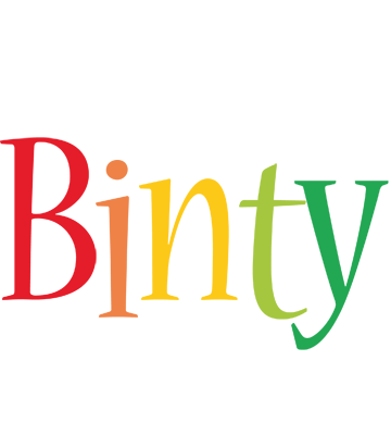 Binty birthday logo