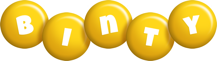 Binty candy-yellow logo