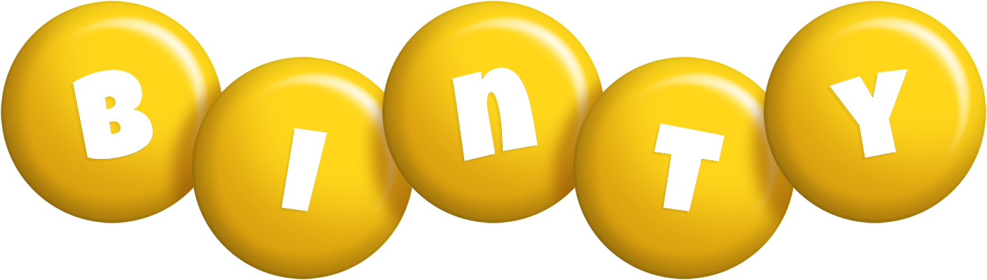 Binty candy-yellow logo