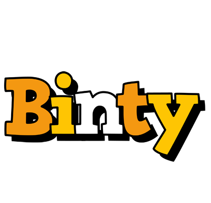 Binty cartoon logo
