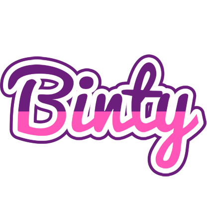 Binty cheerful logo