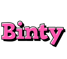 Binty girlish logo