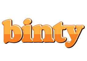 Binty orange logo